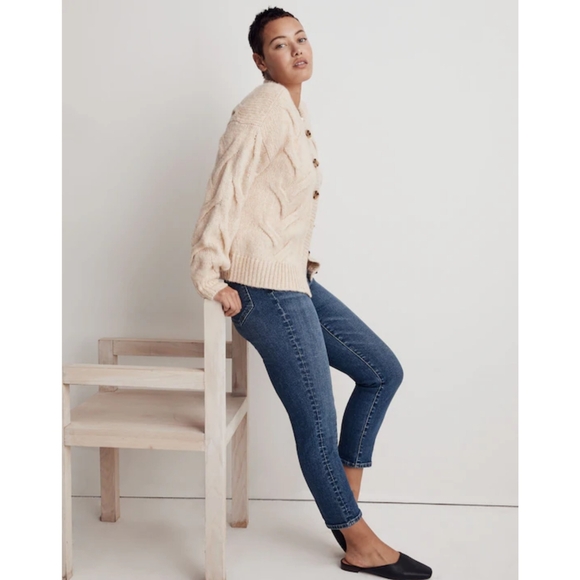 Madewell Cable Ashmont Cardigan Sweater Size XL - Picture 3 of 6